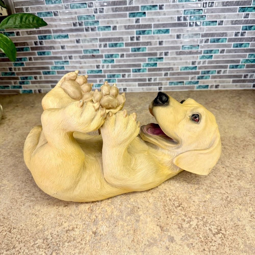 True Zoo Playful Pup Yellow Lab Wine Bottle Holder - Picture 3 of 5